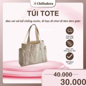 Túi Tote Vải Bố Chống Nước Tiện Lợi