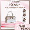 Túi mini cầm tay đẹp hoạ tiết nơ bạc - đi chơi đi tiệc dễ thương