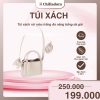 Túi xách nữ màu trắng đa năng bằng da giả