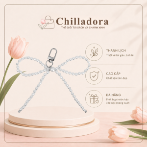 Móc Khóa Ngọc Trai Chilladora Thanh Lịch Hiện Đại – CHM02