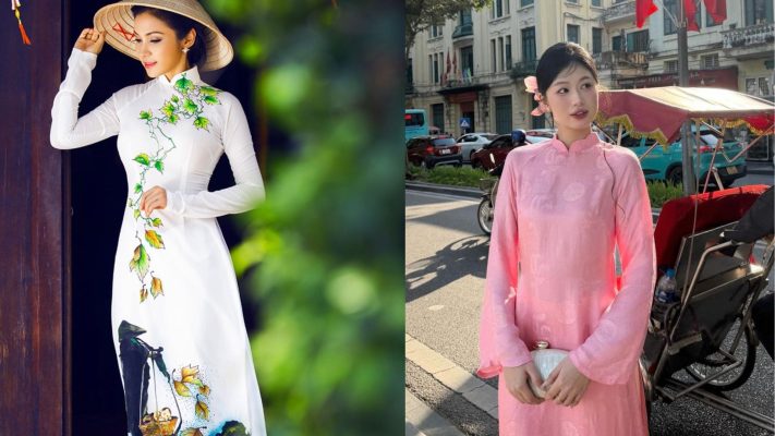 phối túi xách với áo dài 2