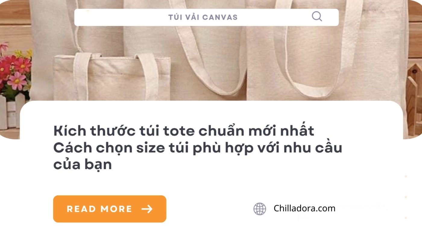 kích thước túi tote