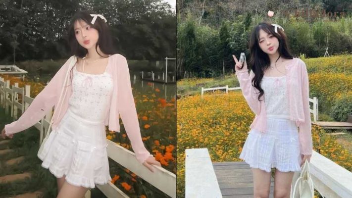 Túi xách màu hồng phối đồ