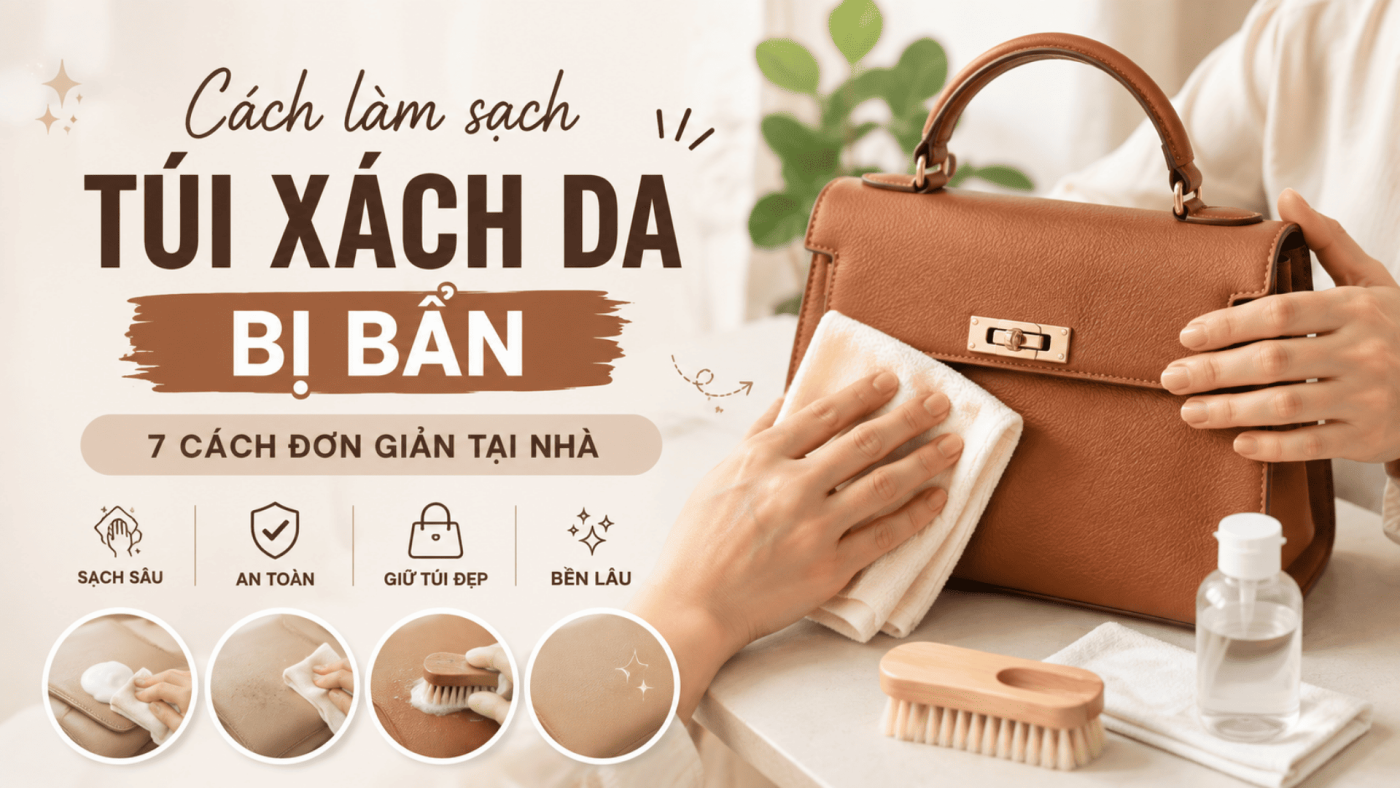 cách làm sạch túi xách da bị bẩn (1)