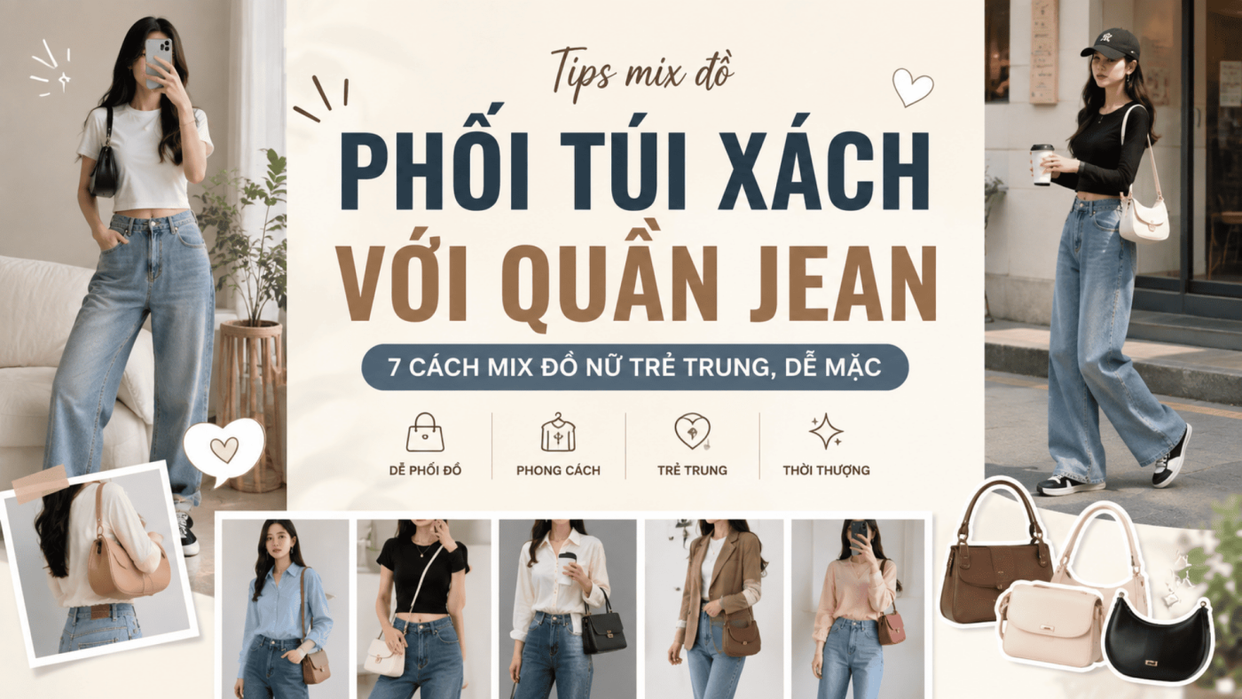 Phối túi xách với quần jean (1)